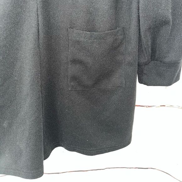 Women's Black Long Sleeve Romper - Picture 3 of 9